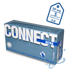 Перчатки нитриловые CONNECT ULTRA, S, голубые, 50 пар