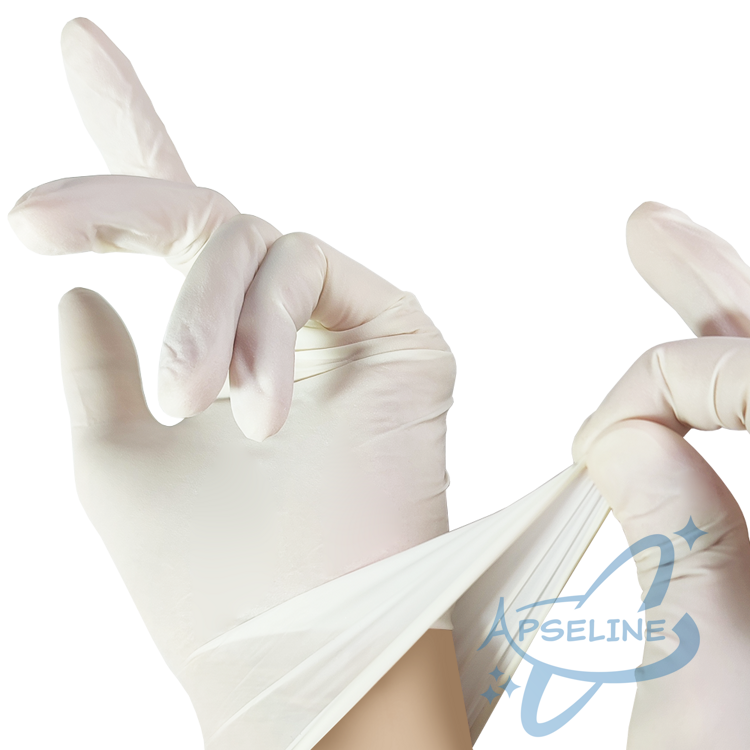 Перчатки латексные Demax S, неопудренные, бежевые, 50 пар