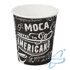Стакан бумажный 250мл, MOCA, черный, 50 шт